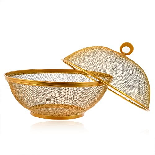 TAGROCK Stainless Steel Multipurpose Storage Fruit & Vegetable Round Basket For Kitchen (Pack Of 1) - Image 3