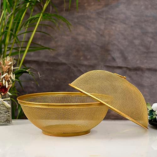 TAGROCK Stainless Steel Multipurpose Storage Fruit & Vegetable Round Basket For Kitchen (Pack Of 1) - Image 5