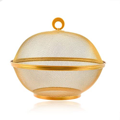 TAGROCK Stainless Steel Multipurpose Storage Fruit & Vegetable Round Basket For Kitchen (Pack Of 1) - Image 1
