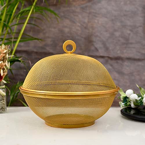 TAGROCK Stainless Steel Multipurpose Storage Fruit & Vegetable Round Basket For Kitchen (Pack Of 1) - Image 2