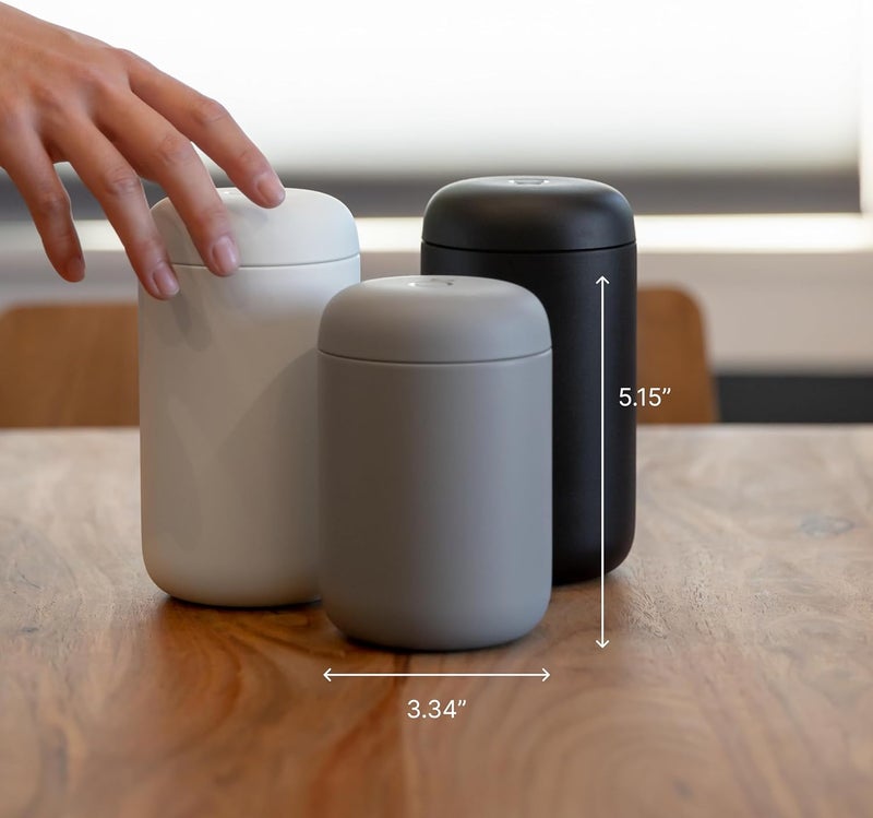 Fellow 12 oz Carter Wide Travel Mug  Wide Mouth VacuumInsulated Stainless Steel Coffee Mug  Tea and Coffee Tumbler  Travel Coffee Mug with Ceramic Interior  Stone Blue - Image 4