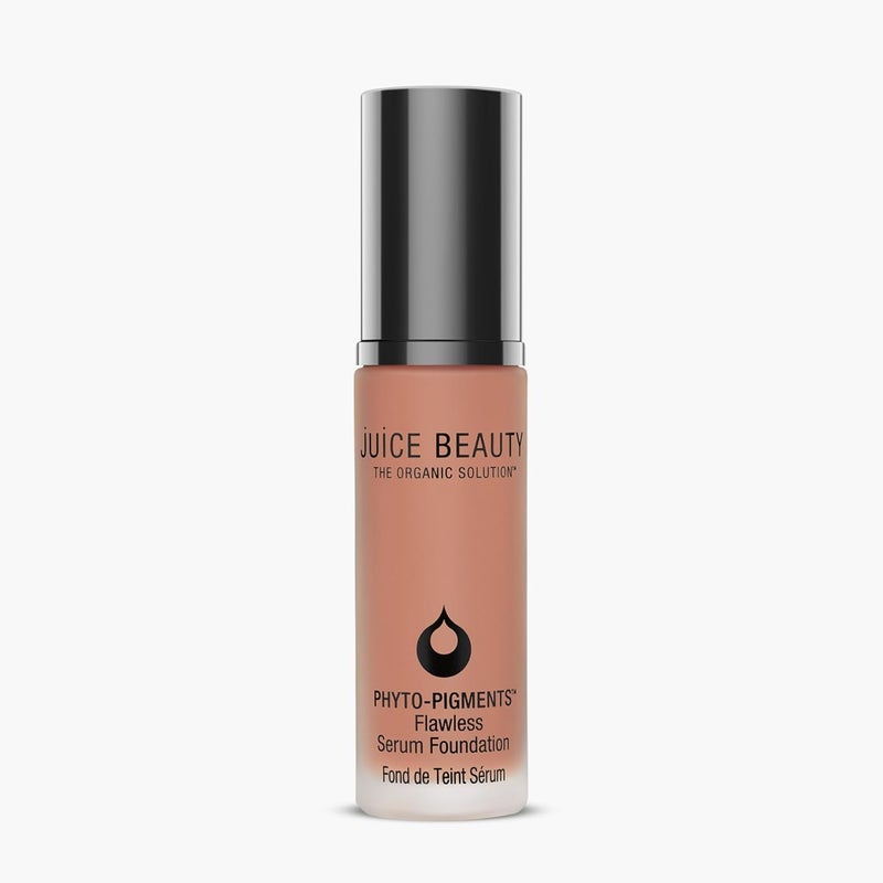 Juice Beauty Phyto-Pigments Flawless Serum Foundation - 20 Golden Tan - 30 mL - Medium-to-Full, Long-Lasting Coverage - Reduces Look of Wrinkles + Pores - Vegan, Cruelty Free