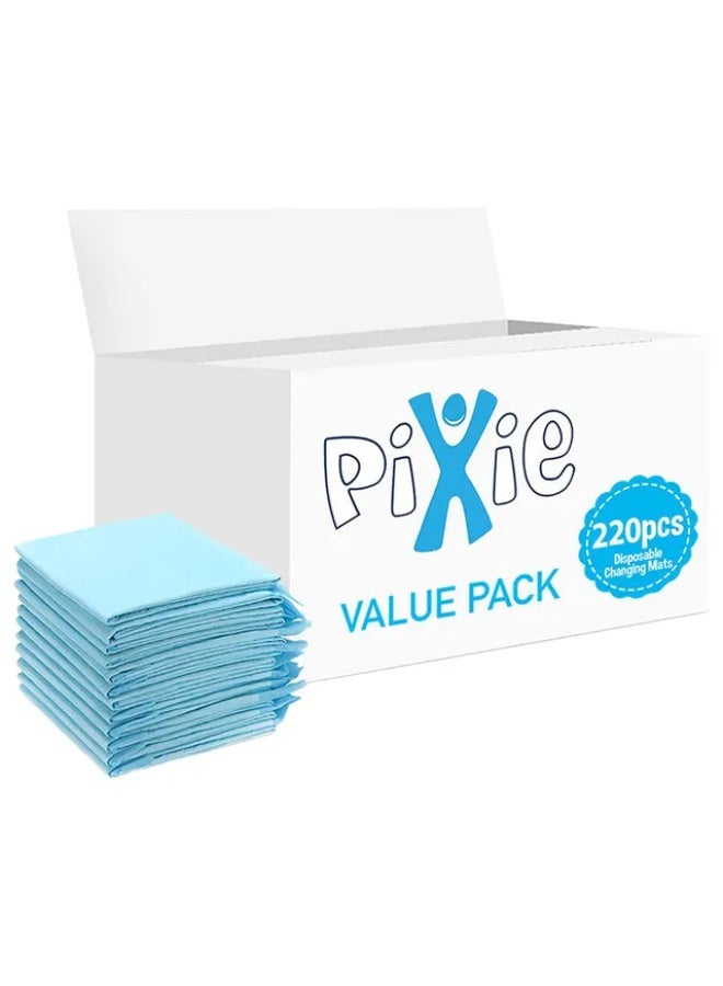 Pixie - Disposable Changing Mats - 220pcs - Blue - Image 1