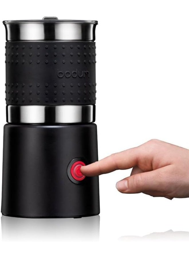 بودوم جهاز Bodum Bistro الكهربائي لرغوة الحليب (سعة 13.5 أونصة)، يتميز بالتحكم التلقائي في درجة الحرارة وحماية من التشغيل الجاف، باللون الأسود. - Image 3