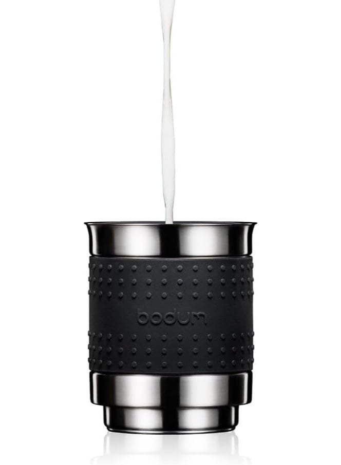 بودوم جهاز Bodum Bistro الكهربائي لرغوة الحليب (سعة 13.5 أونصة)، يتميز بالتحكم التلقائي في درجة الحرارة وحماية من التشغيل الجاف، باللون الأسود. - Image 5
