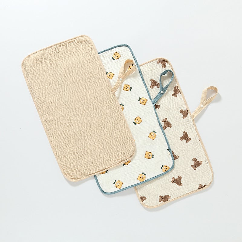 Baby Diaphragm Pad Baby Cotton Gauze Washable Breathable Waterproof Diaphragm Pad For Newborns Portable Soft - Image 3