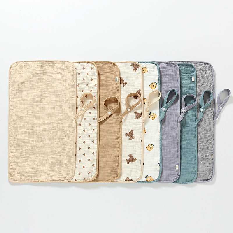 Baby Diaphragm Pad Baby Cotton Gauze Washable Breathable Waterproof Diaphragm Pad For Newborns Portable Soft - Image 5