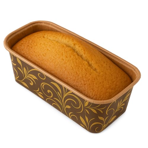 Esslly Bake n Serve Brown Floret Loaf Pans (250g, 10 Pack) – Effortless Baking for Perfectly Shaped Loaves! Ideal for Crafting Delicious Treats with Ease and Charm. - Image 1