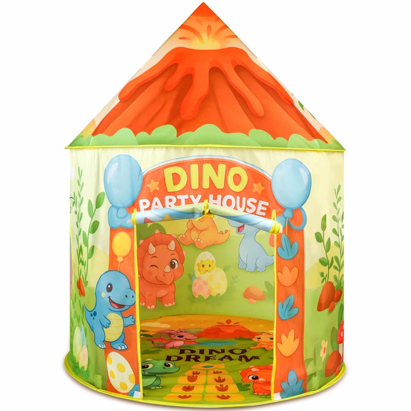 Amplov LED Dinosaur Play Tent for Kids 53 41 Light Up Pop Up IndoorOutdoor Playhouse Fort with Carrying Bag Foldable Dino Pretend Play Tent for Toddlers Ages 35 Ideal Gift for Ages 39 - Image 3