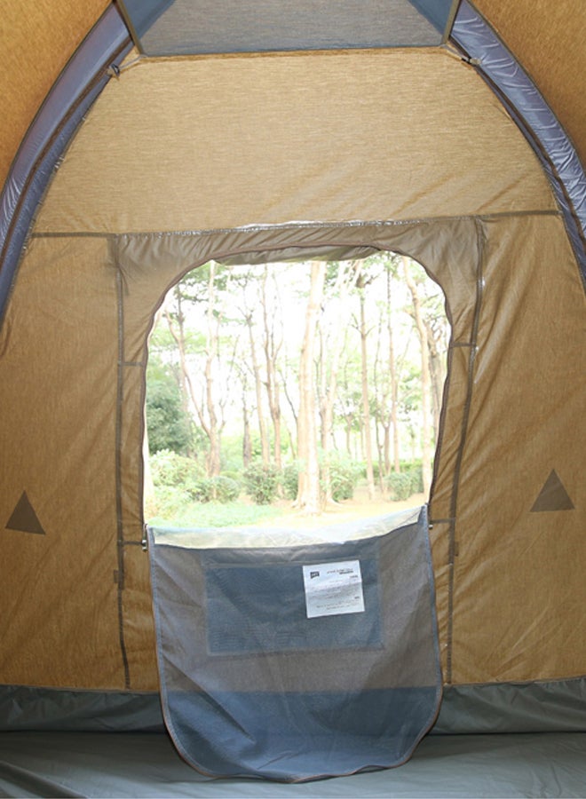 دي بي تي، خيمة رحلات هوائية قماش قطني، خيمة نفخ بالهواء، كاكي غامق، مقاس 210*210*185 سم - Image 3