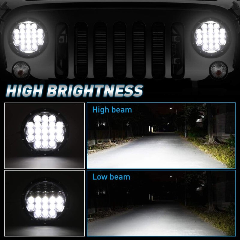 AAIWA 7 Inch 105W LED Headlight for Jeep Wrangler - Image 4