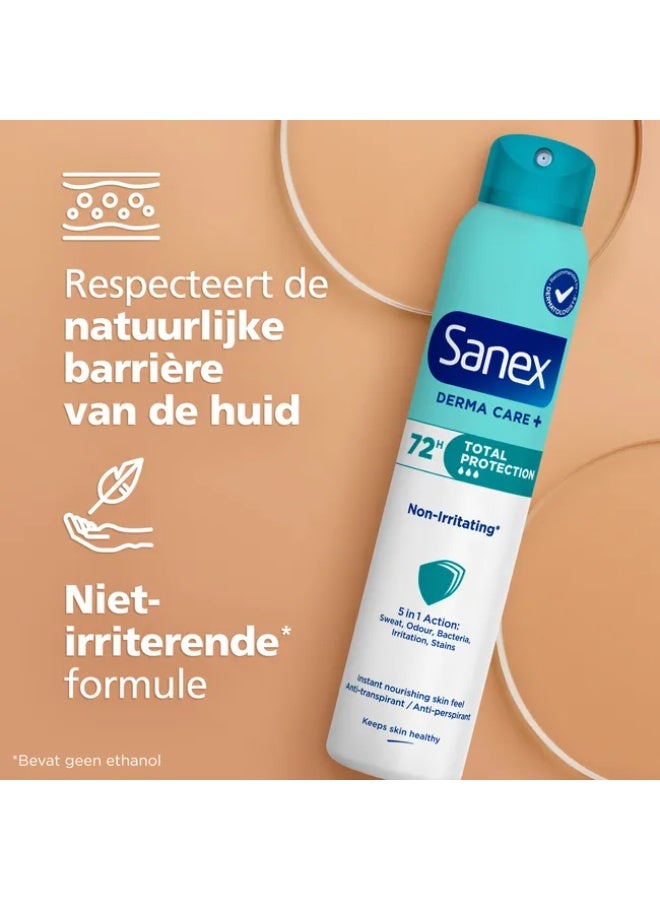 Sanex Derma Care+ Total Protection 72Hr Antiperspirant 200Ml - Image 2