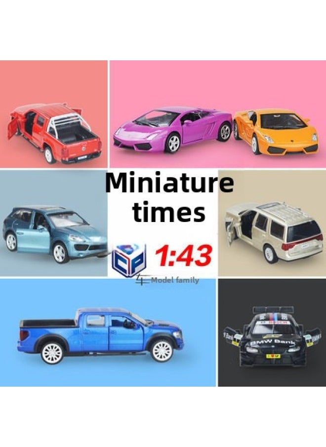 null - Authentic Caipo Comes True Match Alloy Car Model Mini Flap Pocket Pants Door Opening Kidsren's Boy Toy Box Car-Color:1:42 Mustang-red Edition (2 Sets Of Accessories Can Be Modified)-Specification:Car - Image 1