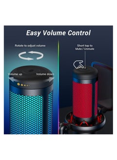 TONOR Micro PC Gaming RGB, USB Microphone Condenser Professional Mic With Arm Support For Streaming, Recording, YouTube Discord Gaming, Voice-Over For Computer Laptop Mac TC310+  - Image 5