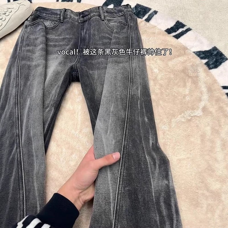 Unisex Casual Daily Denim Jeans - Image 3