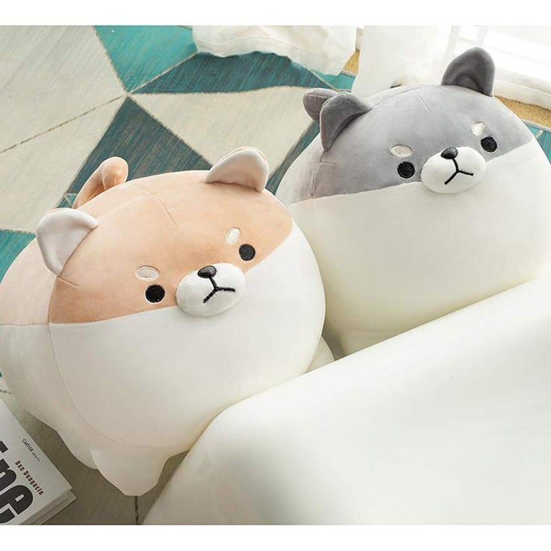 Sofipal Shiba Inu Dog Plush Pillow - Corgi Shiba Inu Stuffed Animal Toy - Soft Plushie Hugging Pillow Toy Gifts for Valentine, Christmas (Brown, 19.6 inch) - Image 4