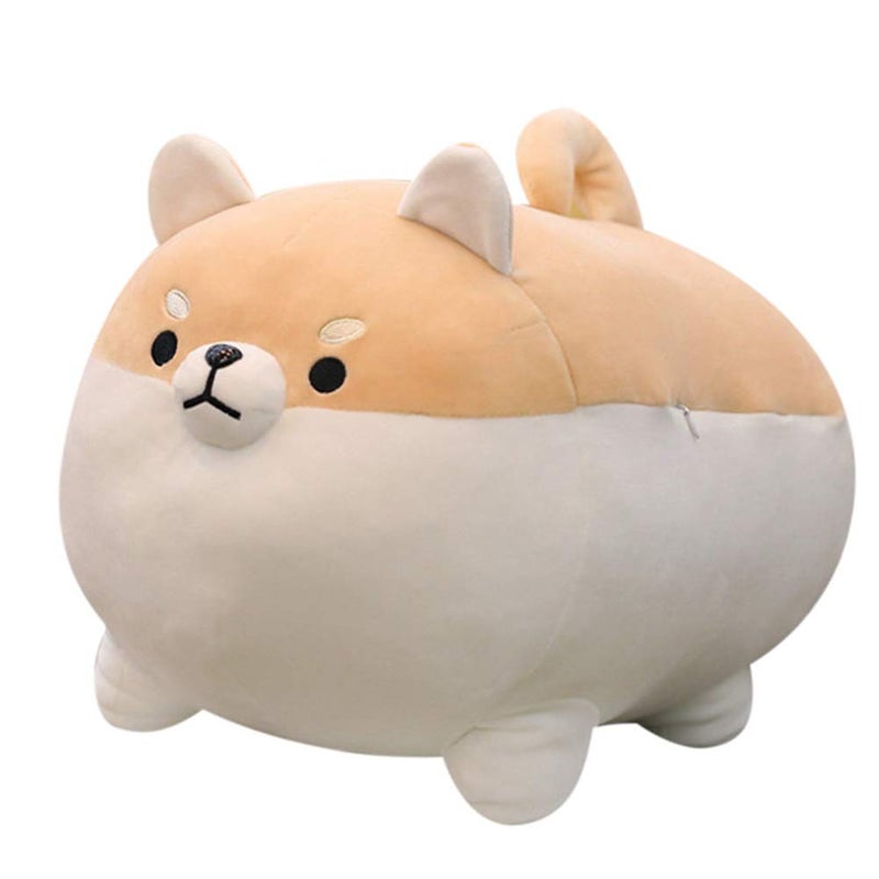 Sofipal Shiba Inu Dog Plush Pillow - Corgi Shiba Inu Stuffed Animal Toy - Soft Plushie Hugging Pillow Toy Gifts for Valentine, Christmas (Brown, 19.6 inch) - Image 1