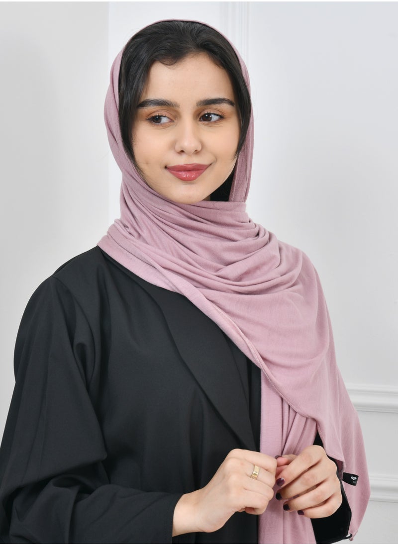 HAWRAA ABAYA - Soft pink cotton veil - Image 1