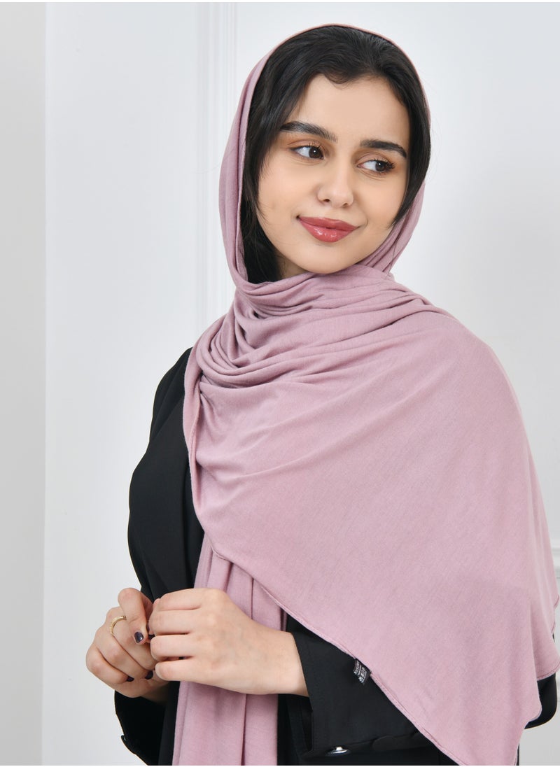 HAWRAA ABAYA - Soft pink cotton veil - Image 1