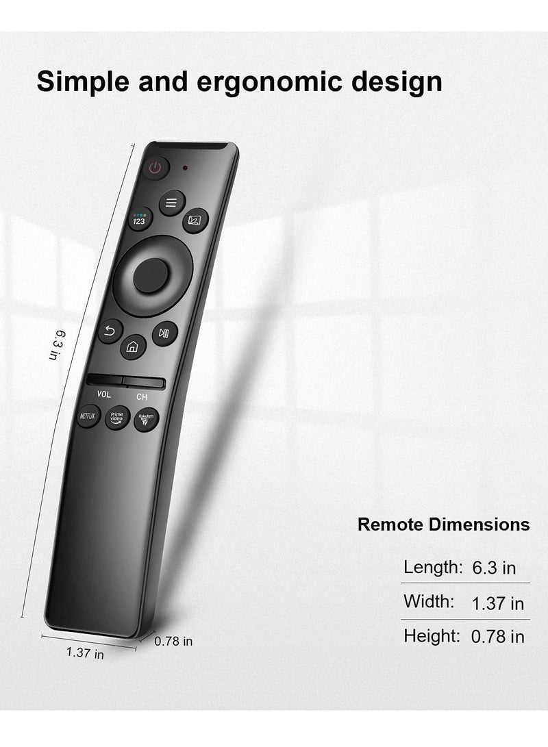 PopZa Universal Remote-Control for Samsung Smart-TV, Remote-Replacement of HDTV 4K UHD Curved QLED and More TVs, with Netflix Prime-Video Buttons - Image 3