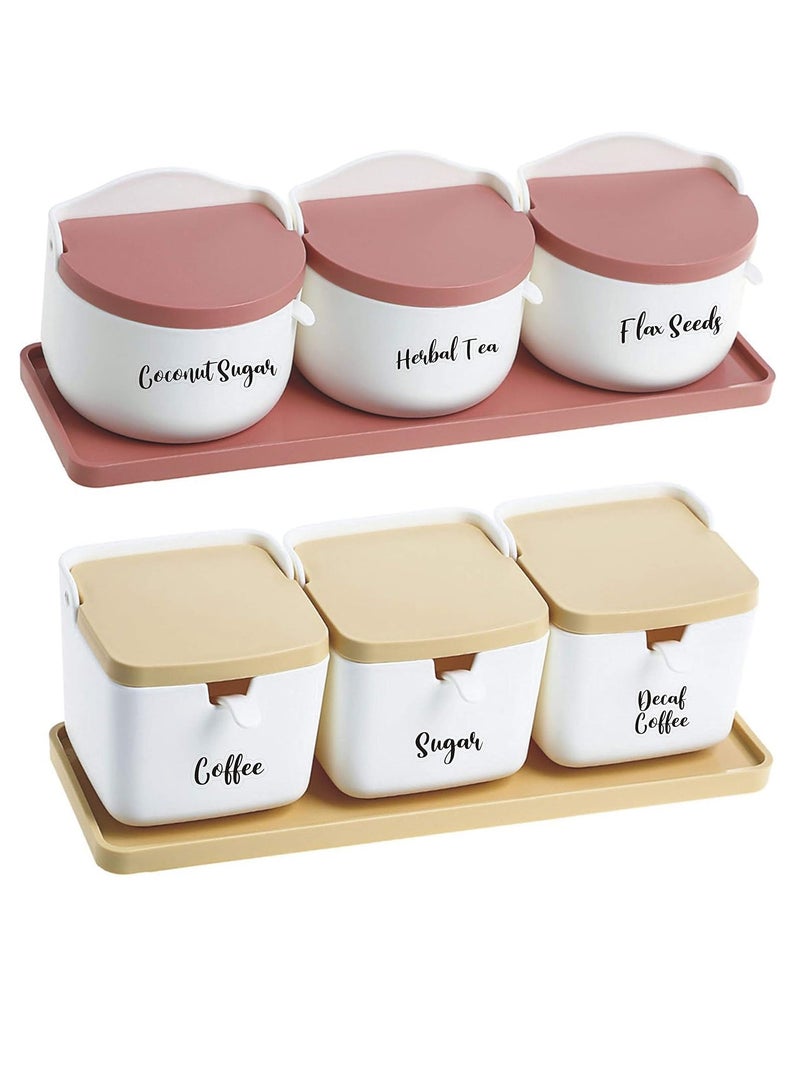 Premify 106 Kitchen Labels, Cursive Large Pantry Labels – Labels for Jars, 106 Spice/Food Label Sticker, Waterproof Script Jar Labels, Kitchen Organizing Stickers for Glass Cups Containers Bins - Image 4