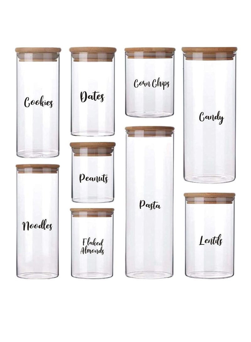 Premify 106 Kitchen Labels, Cursive Large Pantry Labels – Labels for Jars, 106 Spice/Food Label Sticker, Waterproof Script Jar Labels, Kitchen Organizing Stickers for Glass Cups Containers Bins - Image 5