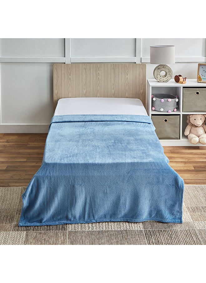 Home Box Ontario Solid Coral Fleece Kids Blanket 170 x 120 cm  - Image 2