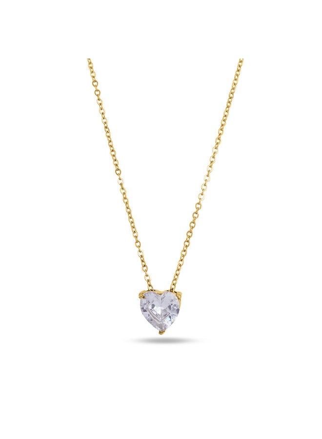 PALMONAS Sparkling Hearts Gold Necklace for Women - Waterproof & Anti-Tarnish - Image 3