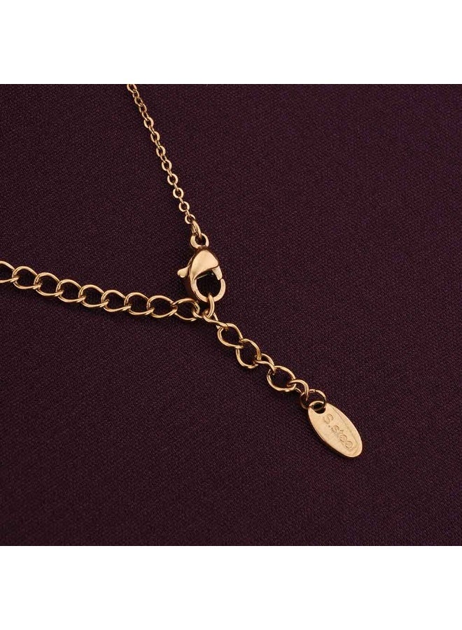 PALMONAS Sparkling Hearts Gold Necklace for Women - Waterproof & Anti-Tarnish - Image 4