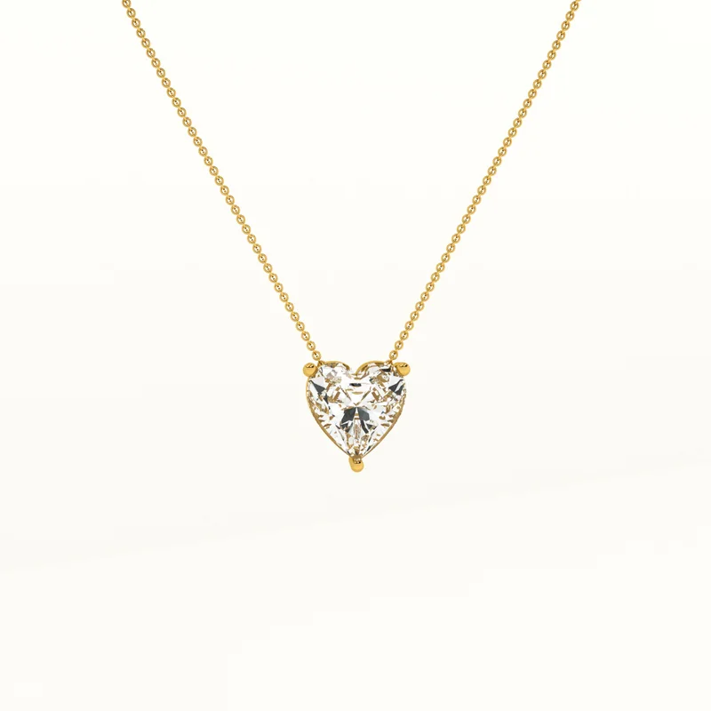 PALMONAS 18k Gold Tone Plated Sparkling Hearts Gold Necklace
 for Women