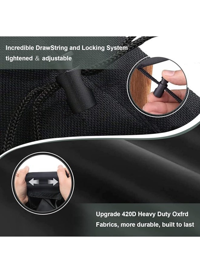 Garden Furniture Cover Waterproof Heavy Duty 420D Oxford Fabric 250x200x90cm Rectangular Garden Table Covers Patio Table Cover Waterproof Anti-UV Rattan Furniture Covers for Furniture Sets - Image 4