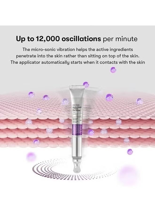 VT COSMETICS Reedle Shot Lifting Eye Cream 15ml, Anti Wrinkle And Firming Moisturizing, Anti-Aging Under Eye Cream For Dark Circles, Wrinkles And Puffiness, Reduces Fine Lines - Image 5