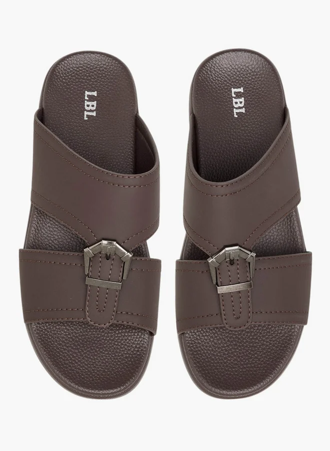 LBL by Shoexpress Buckle Detail Slip-On Comfort Sandals