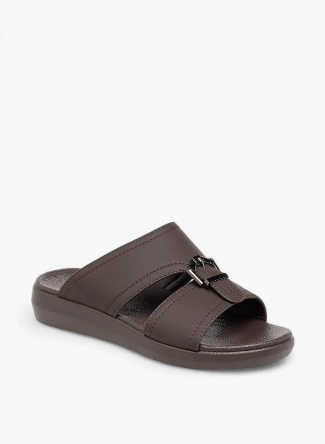 LBL by Shoexpress Buckle Detail Slip-On Comfort Sandals