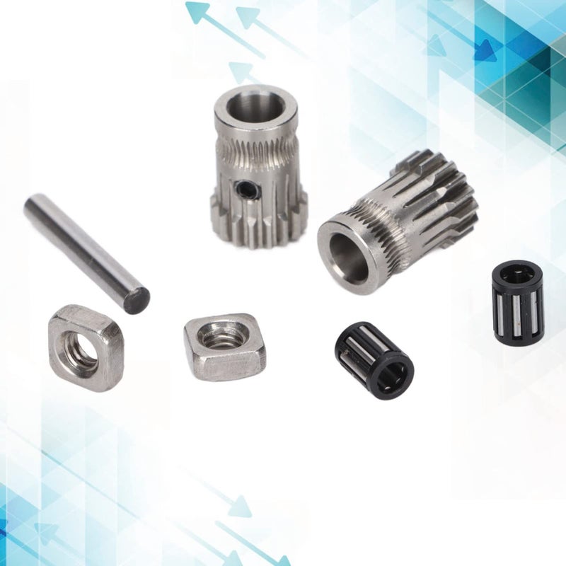 Hardened Steel 3D Printer Extrusion Wheel Kit Set High Quality Material - Image 3