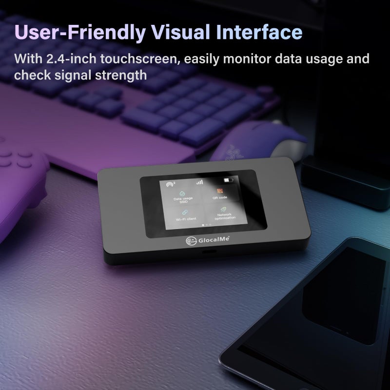 GlocalMe DuoTurbo 4G Mobile Hotspot Device with 30GB US/CA/MX Data 60 Days, Portable WiFi Hotspot for Travel in 200+ Countries, SIMFREE and Dual Modem, 10 Devices Connected(DuoTurbo with 30GB) - Image 5