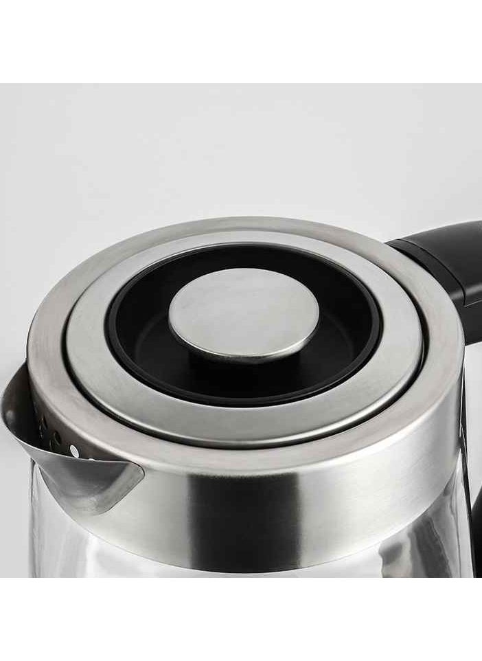 Generic - 2-in-1 Tea Maker Kettle with Digital Display 1.7L, Adjustable Temperature Control, Keep Warm Function, UK Strix Controller, German Borosilicate Glass, Stainless Steel, 1.7L Transparent Electric Kettle for Tea & Hot Water - Image 1