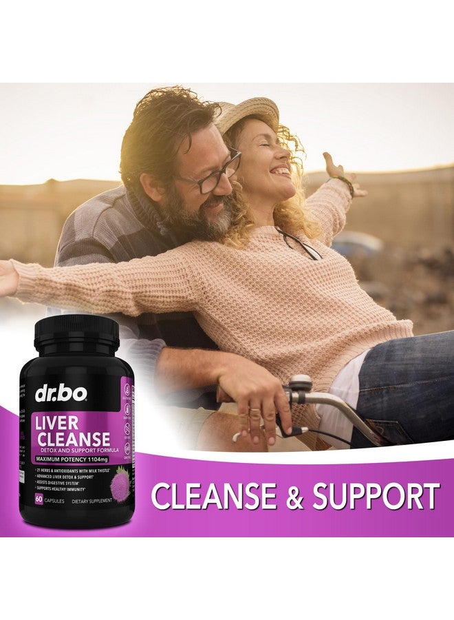 dr.bo Liver Cleanse Detox Support Supplement - Complete Health Repair Pills with Artichoke, Berberine, Turmeric Herbs - Aid Gallbladder Care Formula Capsules & Natural Milk Thistle Dandelion Supplements - Image 5