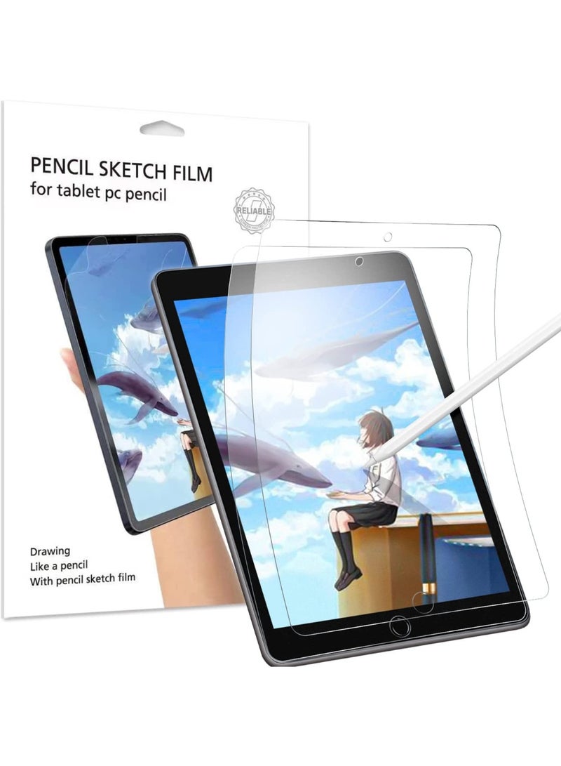[2 Pack] Paper Screen Protector for iPad 9th 8th 7th Generation, Write and Draw Like on Paper, iPad 10.2 inch (2021 2020 2019) Anti Glare Screen Filter, High Sensitive/Bubble Free - Image 1