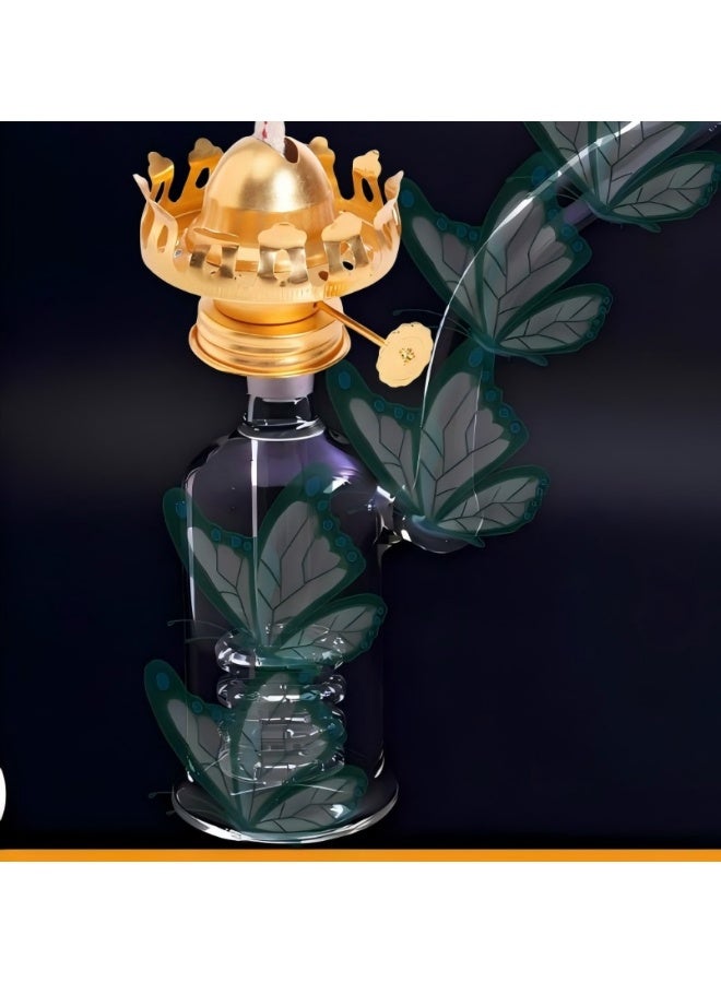 Premium Heat Resistant Glass Oil Lamp， Medical Grade High Borosilicate Material for Long lasting Use