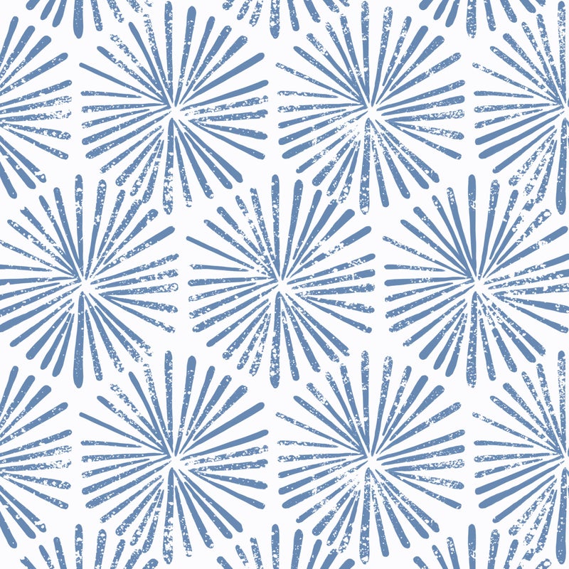 Guvana 17.3''Ã—118'' Peel and Stick Wallpaper Blue and White Wallpaper Modern Geometric Contact Paper for Bathroom Bedroom Striped Self-Adhesive Wall Paper for Cabinets Drawer - Image 1