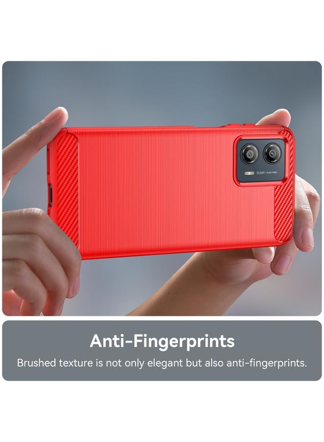 اس-توب جراب لهاتف Motorola Moto G53 5G مصنوع من ألياف الكربون المصقولة TPU - Image 4