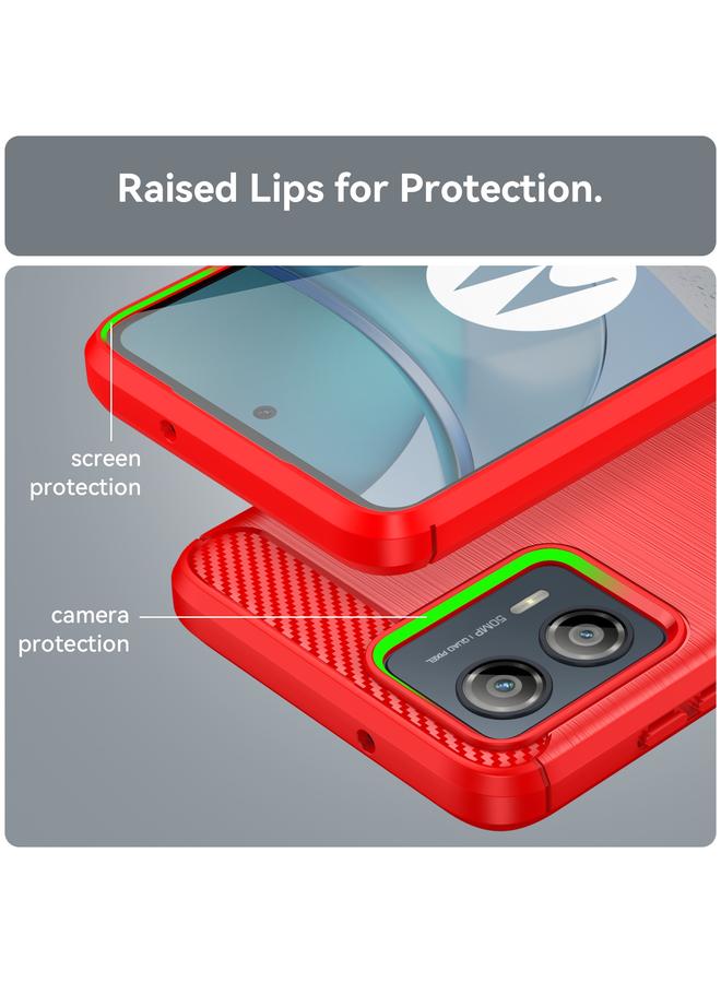 اس-توب جراب لهاتف Motorola Moto G53 5G مصنوع من ألياف الكربون المصقولة TPU - Image 5