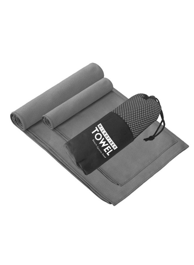 Customized Fine Fiber Sports Quick-drying Towel Absorbent Set Two-piece Swimming Quick-drying Towel Portable Towel Logo