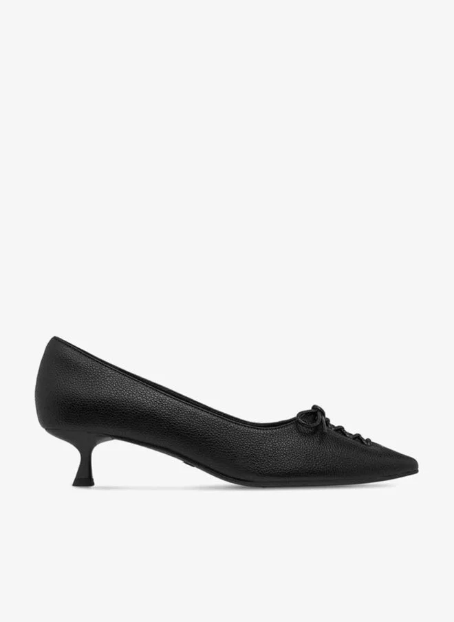 Celeste Women's Slip-On Pumps with Kitten Heels