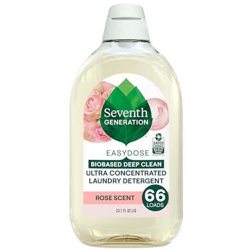 Seventh Generation EasyDose Laundry Detergent Ultra Concentrated 66 Loads Rose Scent 231 Fl Oz