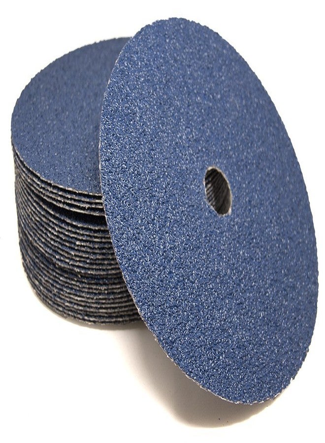 Benchmark Abrasives 7 Inch Sanding Discs Zirconia Resin Fiber Grinding Disc for Grinding, Stripping on Wood, Fiberglass, Steel, Metal, 7/8" Arbor Angle Grinder Sanding Disc, 25 Pack - 24 Grit - Image 2