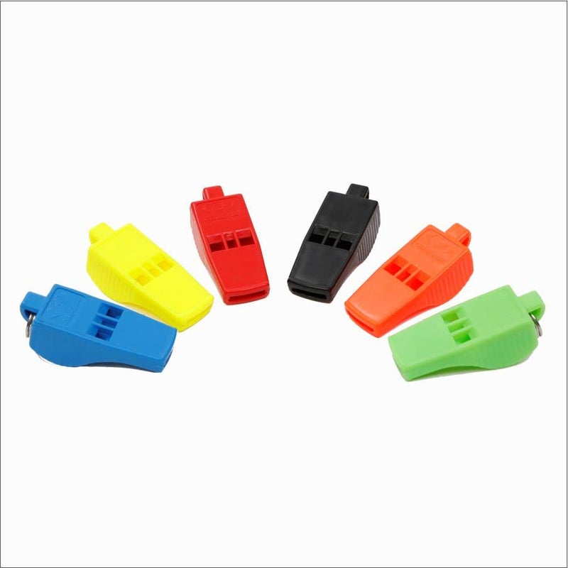 Cougar PEALESS Bolt Whistle (Pack of 10)|| High Frequency Trill || Innovative Air Stream Design || Plastic Whistle for Football Sports Lifeguards Survival Emergency Training (Multicolour-10) - Image 2