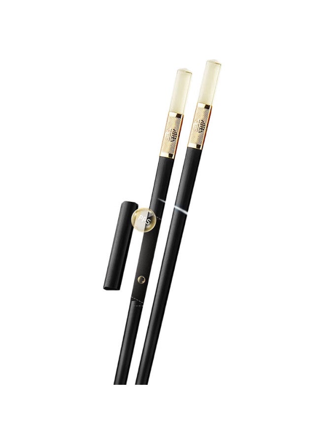 COOKER KING Chuidahuang Antibacterial Chopsticks 5 Pairs, Mold-Resistant Non-Slip Heat-Resistant Household Long Chopsticks Public Chopsticks Tableware Set, Jinfu Antibacterial Chopsticks - Image 2