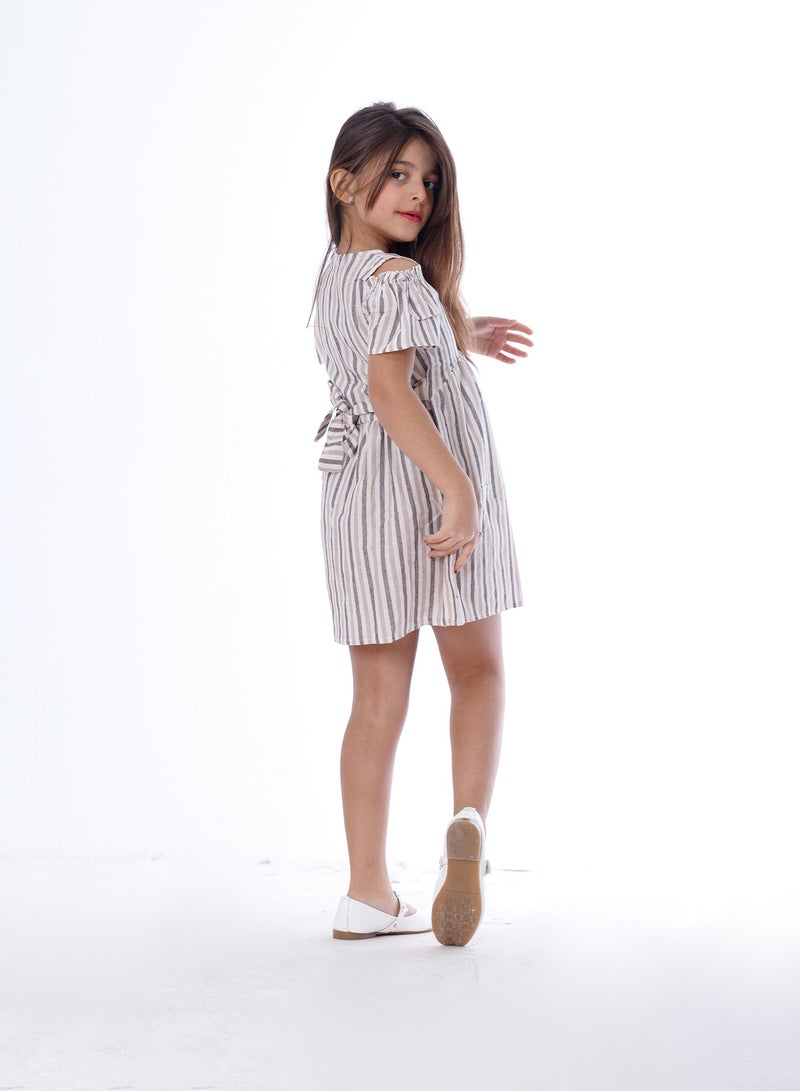 BEBO Girls Dress Beige  - Image 2